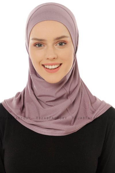 Hanfendy Plain Logo - Orient Blush One-Piece Hijab