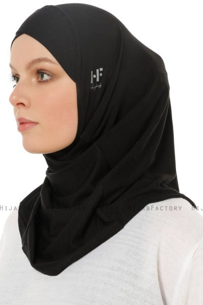 Hanfendy Cross Logo - Sort One-Piece Hijab