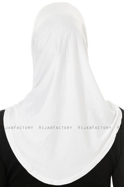 Hanfendy Cross Logo - Hvid One-Piece Hijab