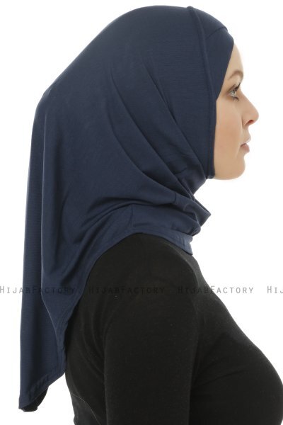 Hanfendy Cross Logo - Marine Blå One-Piece Hijab
