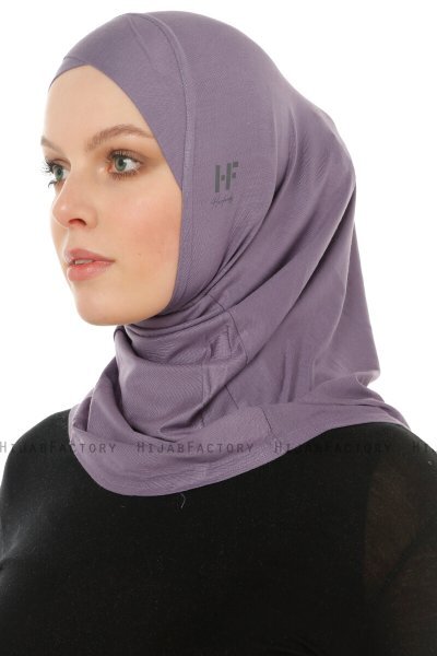 Hanfendy Cross Logo - Mørke Lilla One-Piece Hijab
