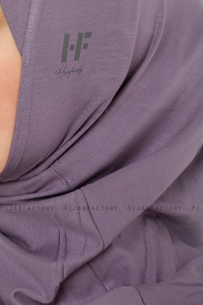 Hanfendy Cross Logo - Mørke Lilla One-Piece Hijab