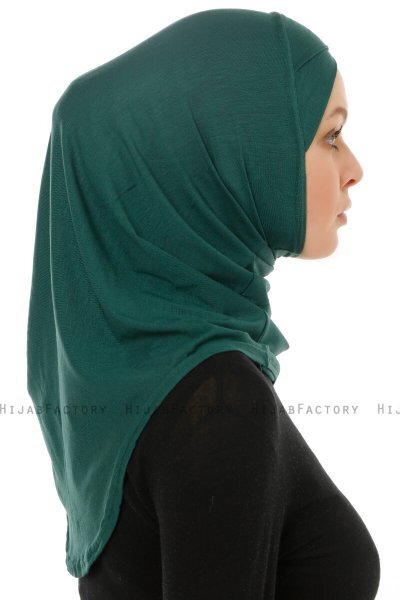 Hanfendy Cross Logo - Mørkegrøn One-Piece Hijab