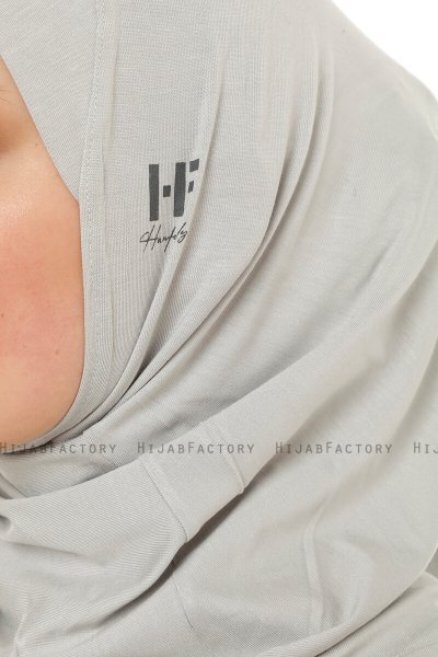 Hanfendy Cross Logo - Lysegrå One-Piece Hijab