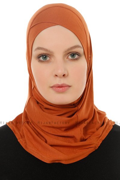 Hanfendy Cross Logo - Murstensrød One-Piece Hijab