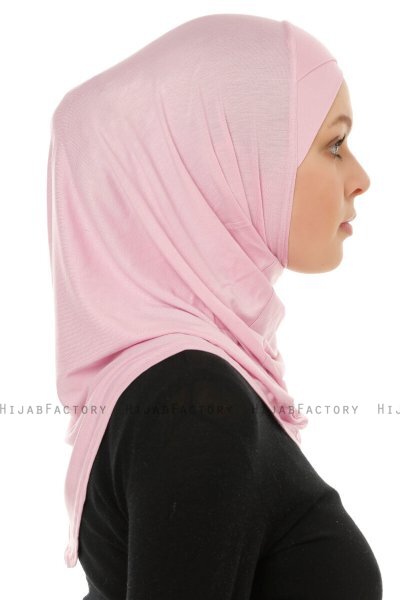 Hanfendy Cross Logo - Pink One-Piece Hijab