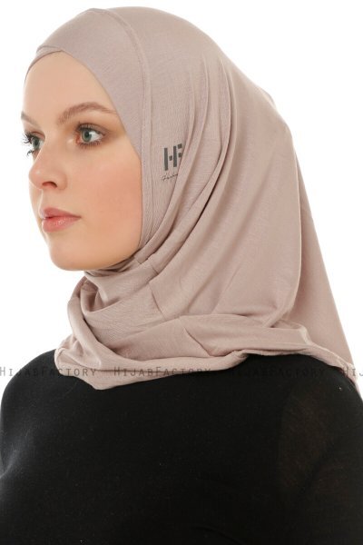Hanfendy Cross Logo - Stengrå One-Piece Hijab