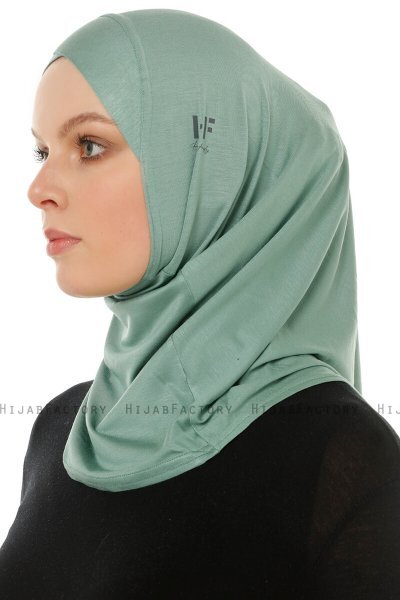 Hanfendy Cross Logo - Grøn One-Piece Hijab