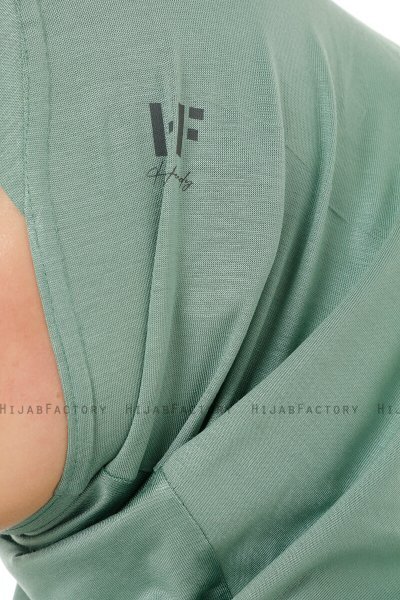 Hanfendy Cross Logo - Grøn One-Piece Hijab