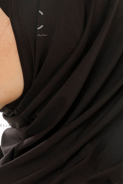 Micro Plain- Sort One-Piece Hijab