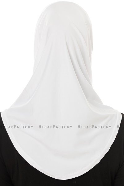 Micro Plain - Hvid One-Piece Hijab