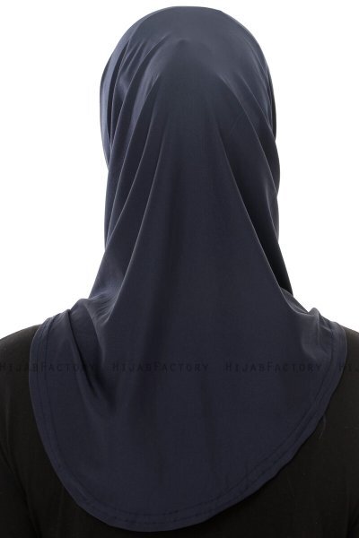 Micro Plain- Marine Blå One-Piece Hijab