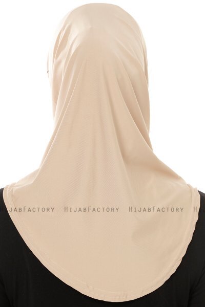 Micro Plain- Lys Taupe One-Piece Hijab