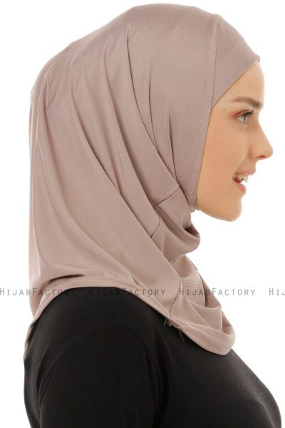 Micro Plain- Stengrå One-Piece Hijab