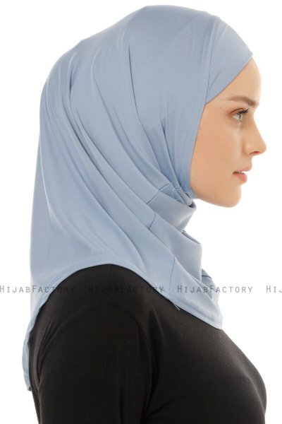 Micro Plain- Lyseblå One-Piece Hijab