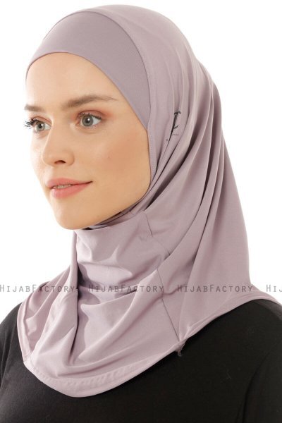 Micro Plain- Lys Lilla One-Piece Hijab