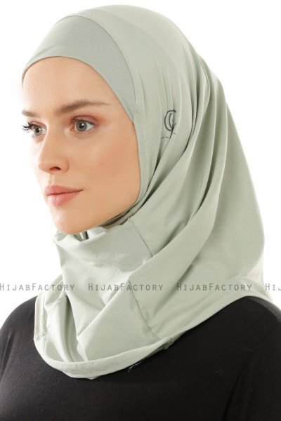 Micro Plain- Grøn One-Piece Hijab