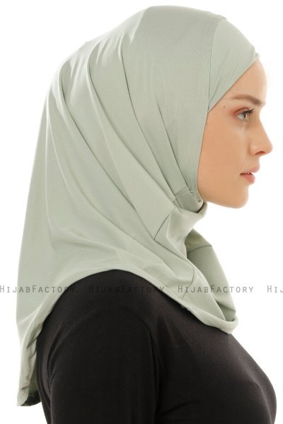 Micro Plain- Grøn One-Piece Hijab