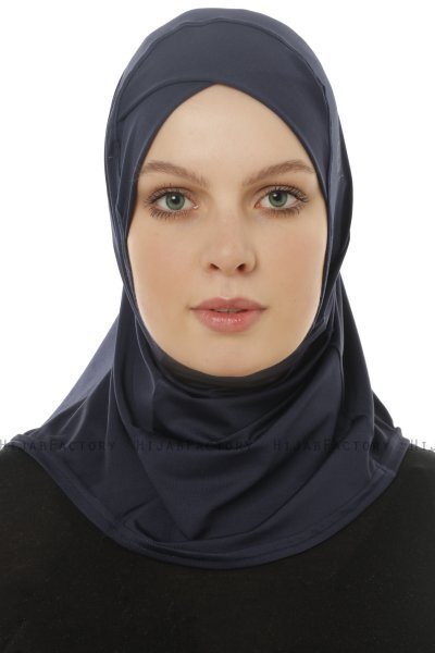 Micro Cross - Marine Blå One-Piece Hijab