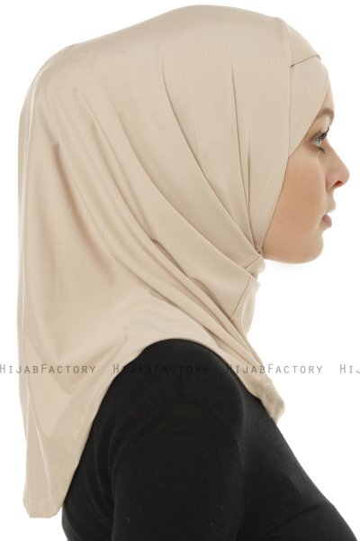 Micro Cross- Lys Taupe One-Piece Hijab