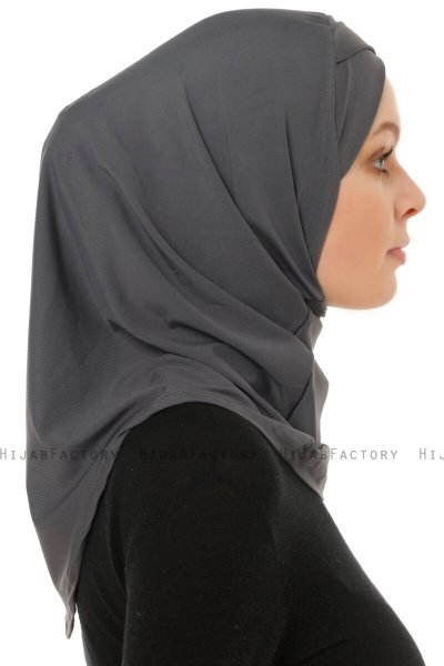 Micro Cross - Anthracite One-Piece Hijab