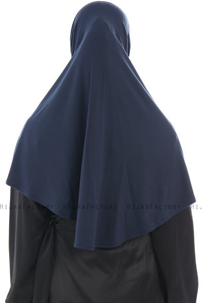 Ajda - Marine Blå Lynlås Hijab