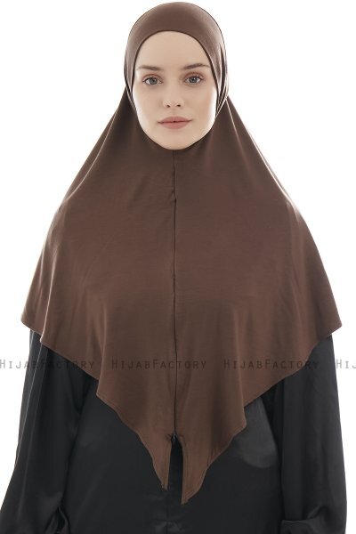 Ajda - Brun Lynlås Hijab