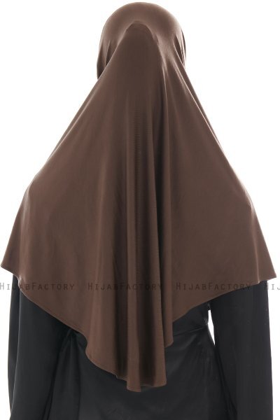 Ajda - Brun Lynlås Hijab