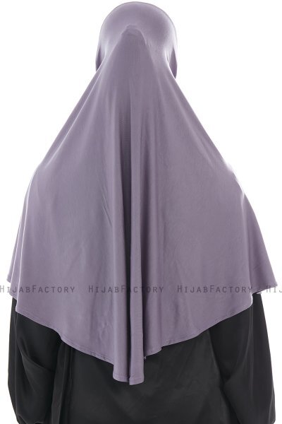 Ajda - Mørke Lilla Lynlås Hijab