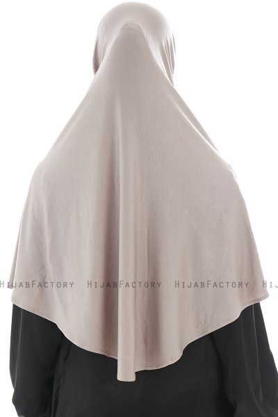 Ajda - Stengrå Lynlås Hijab