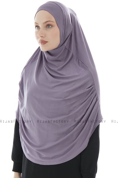 Roxelana - Mørke Lilla Lang Al Amira Hijab