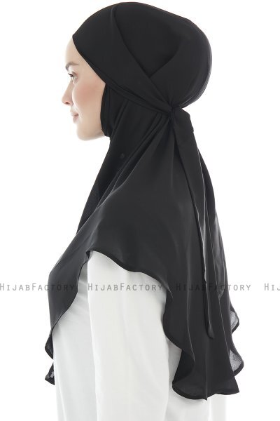 Ebrar - Sort Crepe Chiffon Al Amira Hijab