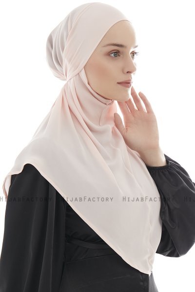Ebrar - Gammelrosa Crepe Chiffon Al Amira Hijab