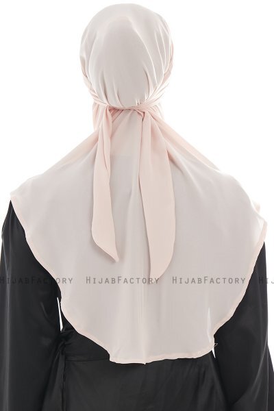 Ebrar - Gammelrosa Crepe Chiffon Al Amira Hijab