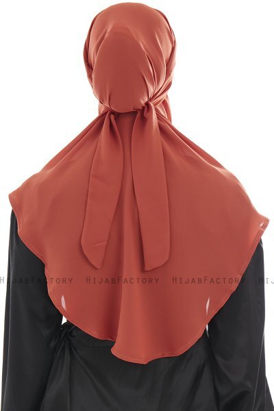 Ebrar - Murstensrød Crepe Chiffon Al Amira Hijab