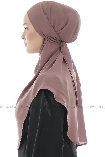 Ebrar - Blomme Crepe Chiffon Al Amira Hijab