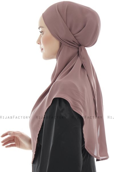 Ebrar - Blomme Crepe Chiffon Al Amira Hijab