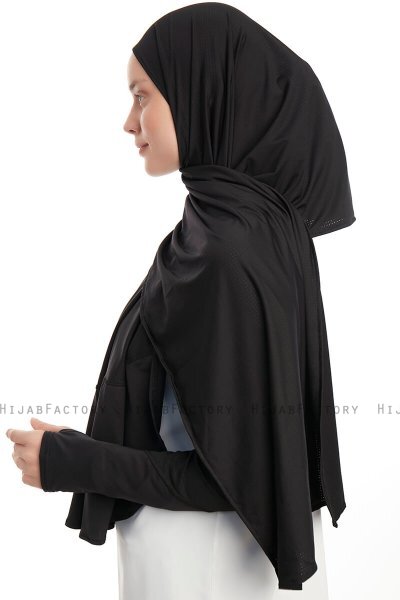 Azize - Sort Pro Scarf Sport Hijab Set