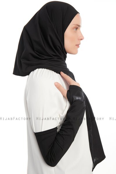 Azize - Sort Pro Scarf Sport Hijab Set