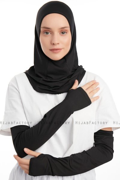 Bayda - Sort Pro Sport Hijab Set