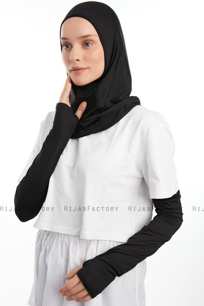 Bayda - Sort Pro Sport Hijab Set