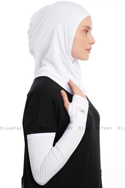 Bayda - Hvid Pro Sport Hijab Set