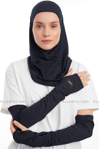 Bayda - Marine Blå Pro Sport Hijab Set
