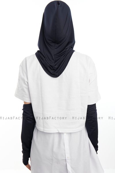 Bayda - Marine Blå Pro Sport Hijab Set