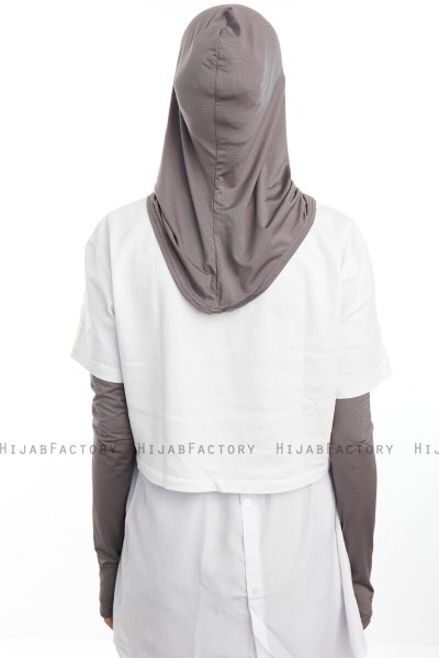 Bayda - Mørkegrå Pro Sport Hijab Set
