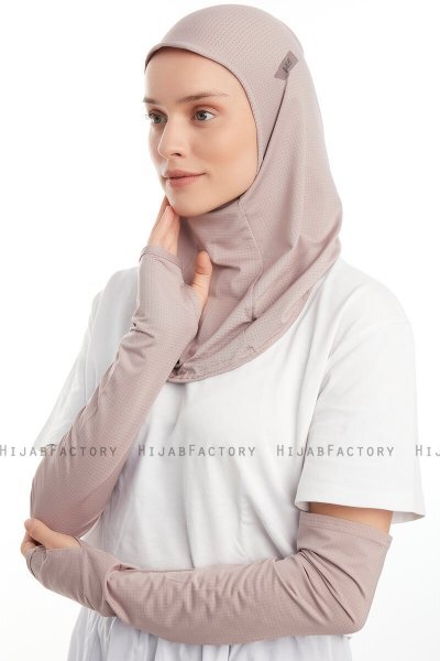 Bayda - Stengrå Pro Sport Hijab Set