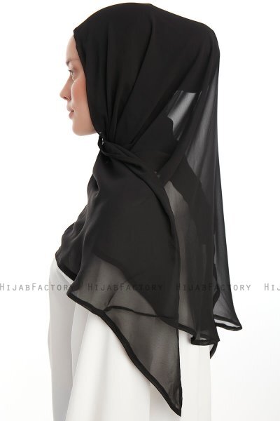 Eylem - Sort One Piece Chiffon Hijab