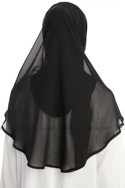 Eylem - Sort One Piece Chiffon Hijab