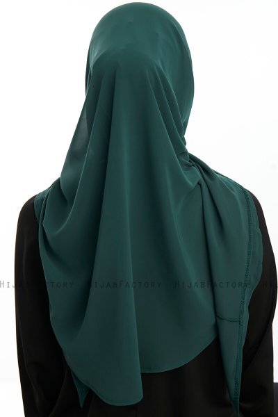 Eylem - Mørkegrøn One Piece Chiffon Hijab