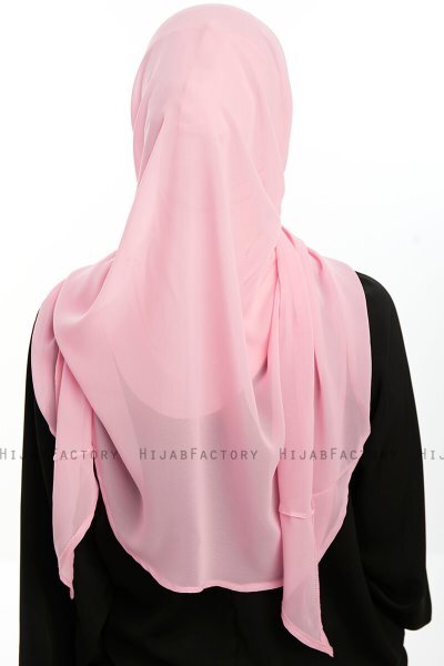 Eylem - Pink One Piece Chiffon Hijab